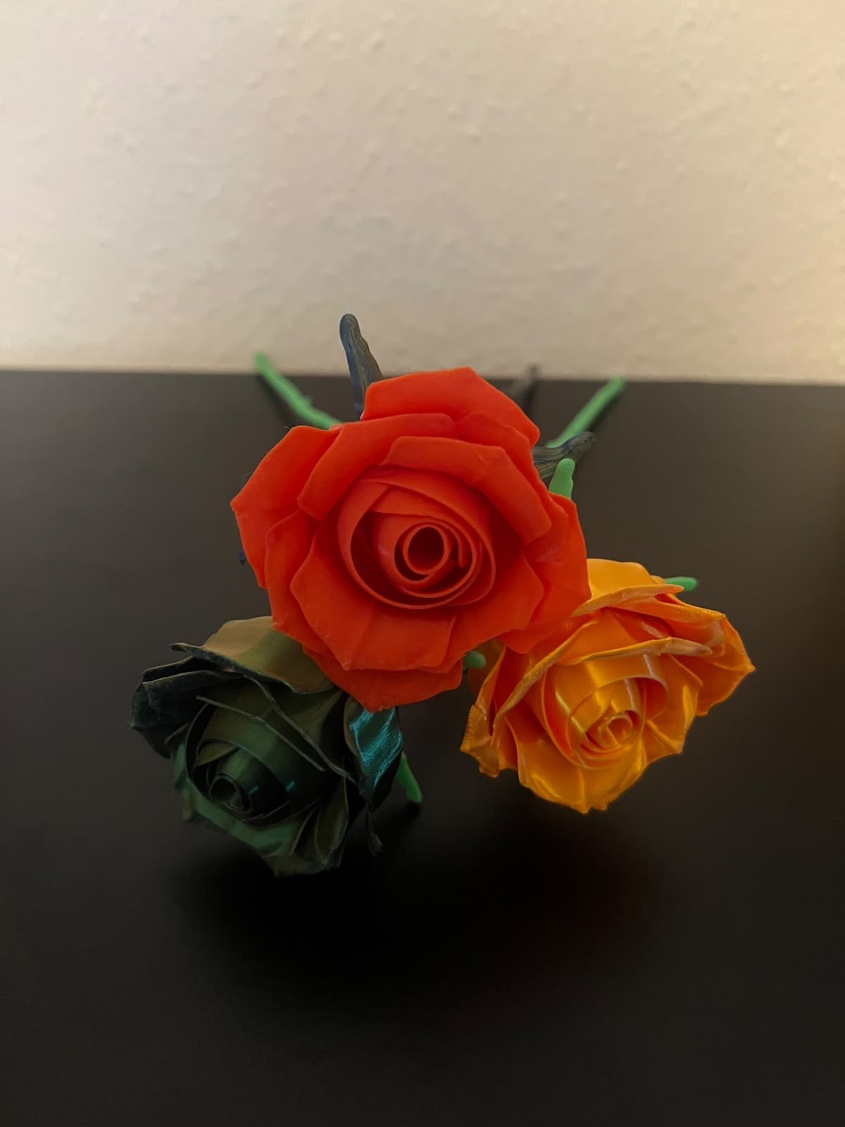 Buchet trandafiri decorativi imprimat 3D