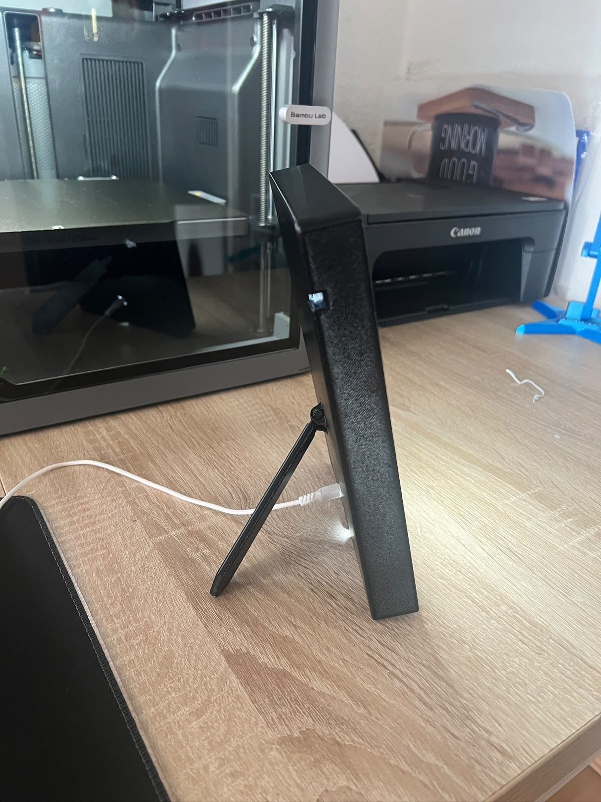 Vedere laterală a unui obiect imprimat 3D